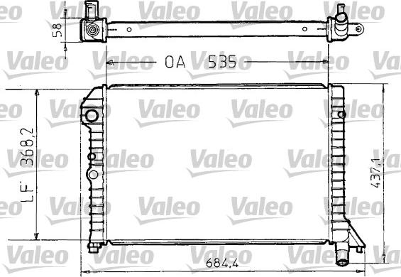 VALEO 810958 - Radiatore, Raffreddamento motore www.autoricambi360.it