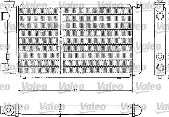 Valeo 810843 - Radiatore, Raffreddamento motore www.autoricambi360.it