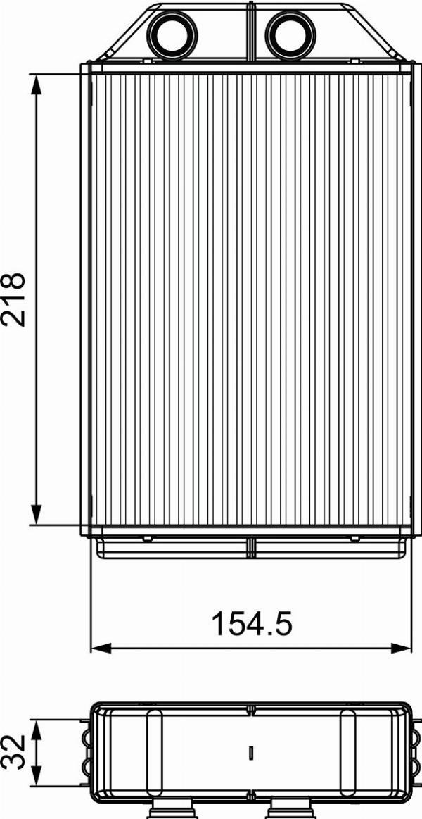 VALEO 811530 - Scambiatore calore, Riscaldamento abitacolo www.autoricambi360.it