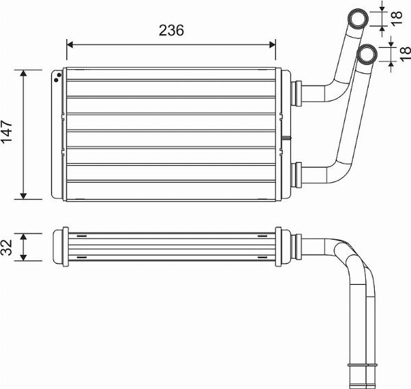 VALEO 811528 - Scambiatore calore, Riscaldamento abitacolo www.autoricambi360.it