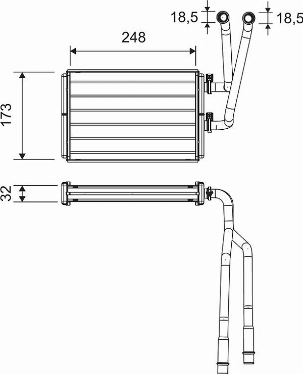 Valeo 811523 - Scambiatore calore, Riscaldamento abitacolo www.autoricambi360.it