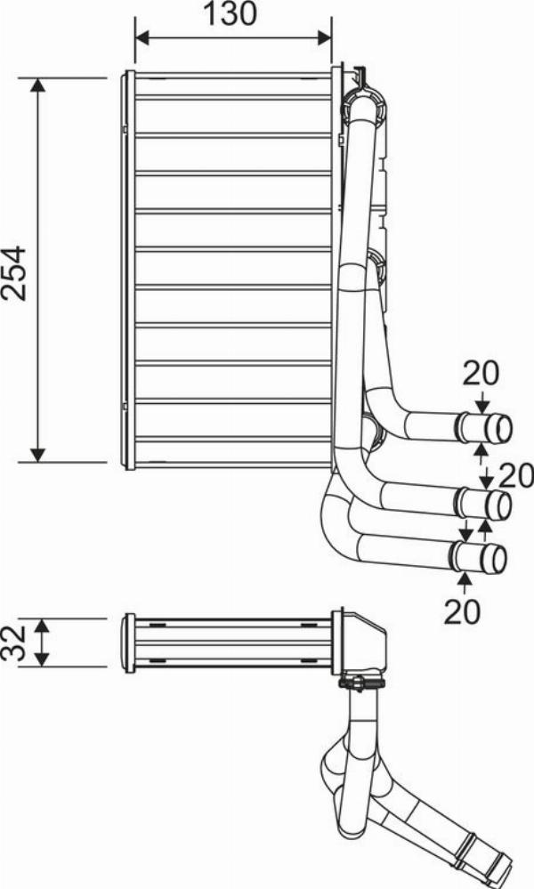VALEO 811651 - Scambiatore calore, Riscaldamento abitacolo www.autoricambi360.it