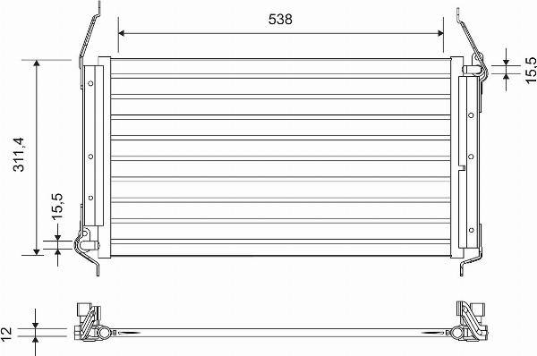 VALEO 818019 - Condensatore, Climatizzatore www.autoricambi360.it