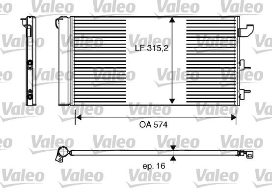 VALEO 818162 - Condensatore, Climatizzatore www.autoricambi360.it