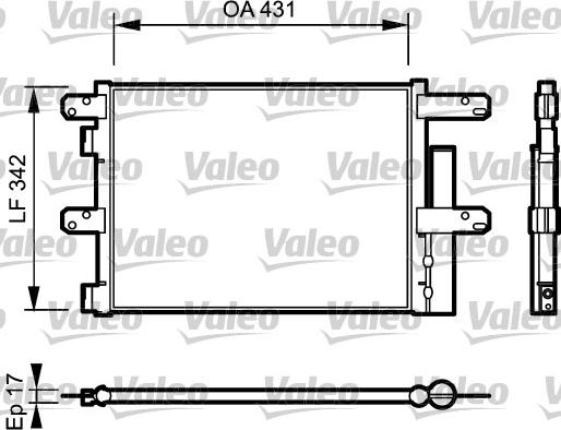 VALEO 818116 - Condensatore, Climatizzatore www.autoricambi360.it