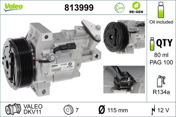 VALEO 813999 - Compressore, Climatizzatore www.autoricambi360.it