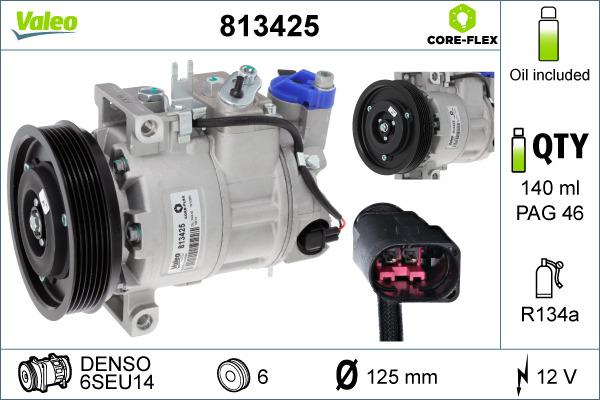 VALEO 813425 - Compressore, Climatizzatore www.autoricambi360.it