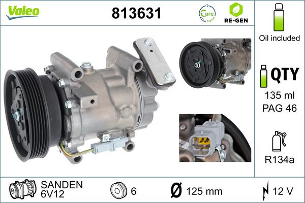 VALEO 813631 - Compressore, Climatizzatore www.autoricambi360.it
