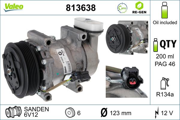 Valeo 813638 - Compressore, Climatizzatore www.autoricambi360.it