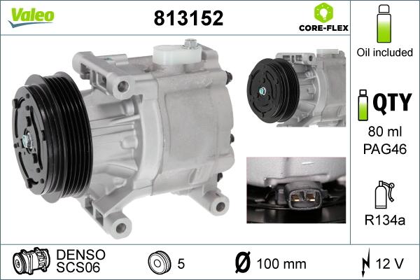 Valeo 813152 - Compressore, Climatizzatore www.autoricambi360.it