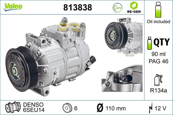 VALEO 813838 - Compressore, Climatizzatore www.autoricambi360.it