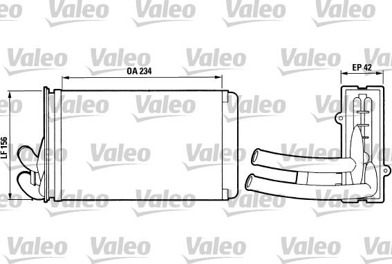 VALEO 812012 - Scambiatore calore, Riscaldamento abitacolo www.autoricambi360.it