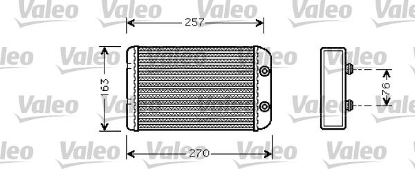 VALEO 812329 - Scambiatore calore, Riscaldamento abitacolo www.autoricambi360.it