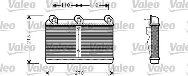 VALEO 812294 - Scambiatore calore, Riscaldamento abitacolo www.autoricambi360.it