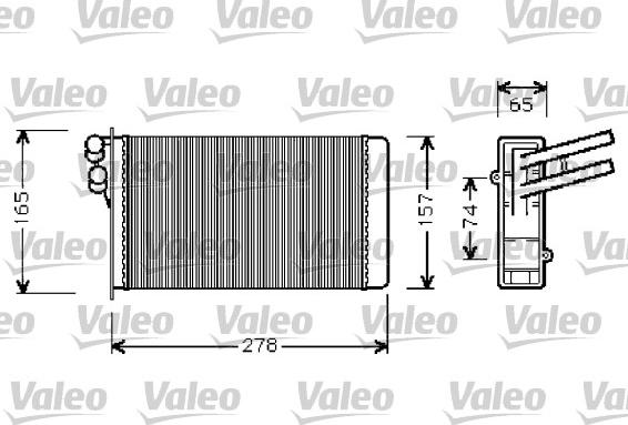 VALEO 812237 - Scambiatore calore, Riscaldamento abitacolo www.autoricambi360.it