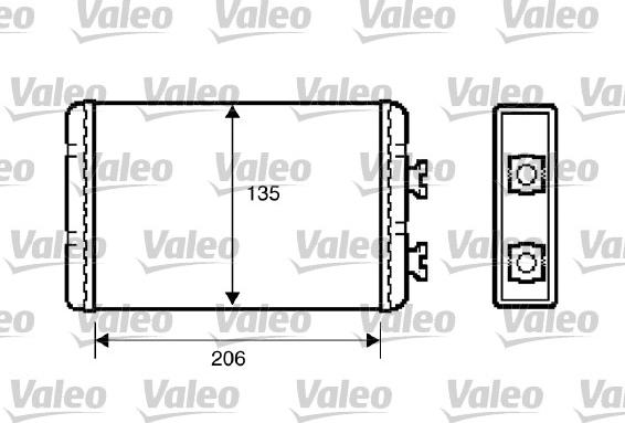 VALEO 812220 - Scambiatore calore, Riscaldamento abitacolo www.autoricambi360.it