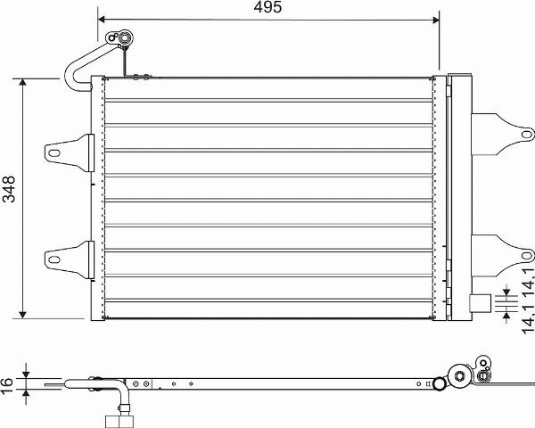 VALEO 812735 - Condensatore, Climatizzatore www.autoricambi360.it