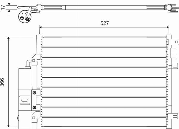 VALEO 817428 - Condensatore, Climatizzatore www.autoricambi360.it