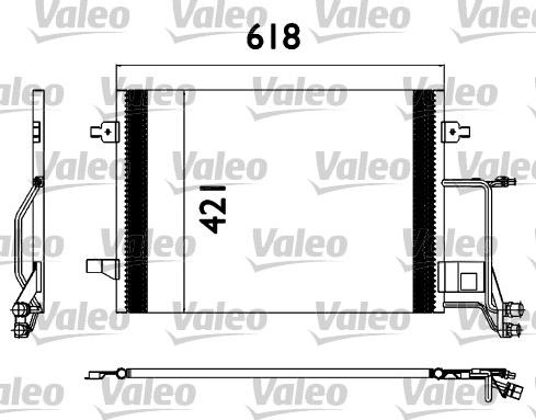 Valeo 817666 - Condensatore, Climatizzatore www.autoricambi360.it