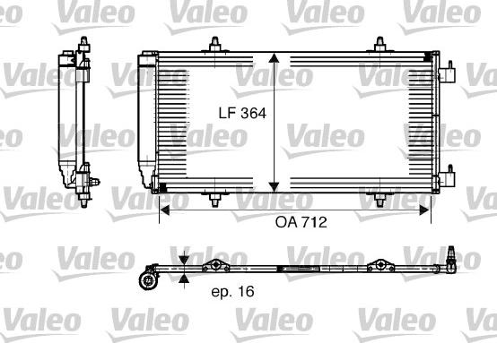 VALEO 817668 - Condensatore, Climatizzatore www.autoricambi360.it