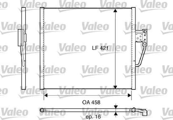 VALEO 817607 - Condensatore, Climatizzatore www.autoricambi360.it