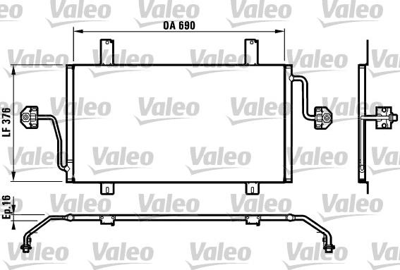 VALEO 817065 - Condensatore, Climatizzatore www.autoricambi360.it