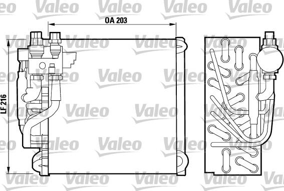 VALEO 817089 - Evaporatore, Climatizzatore www.autoricambi360.it