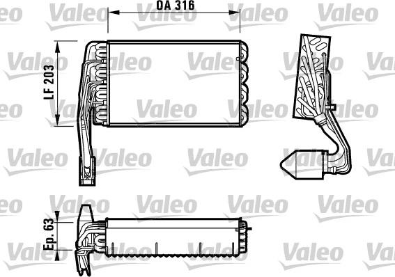 VALEO 817107 - Evaporatore, Climatizzatore www.autoricambi360.it