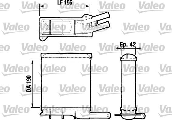 VALEO 883404 - Scambiatore calore, Riscaldamento abitacolo www.autoricambi360.it