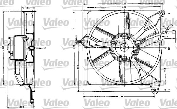 Valeo 883554 - Ventola, Raffreddamento motore www.autoricambi360.it