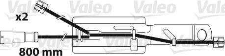 VALEO 882327 - Contatto segnalazione, Usura past. freno / mat. d'attrito www.autoricambi360.it