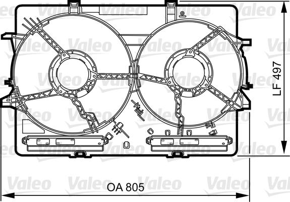Valeo 820757 - Supporto, Griglia radiatore www.autoricambi360.it