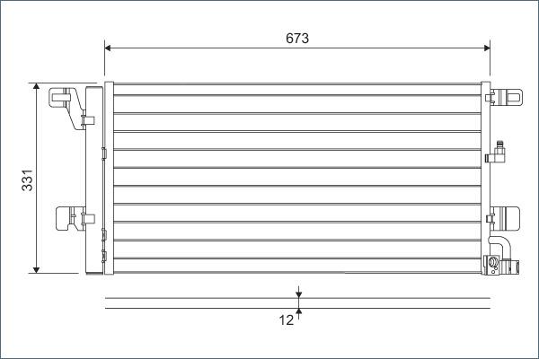 VALEO 822596 - Condensatore, Climatizzatore www.autoricambi360.it