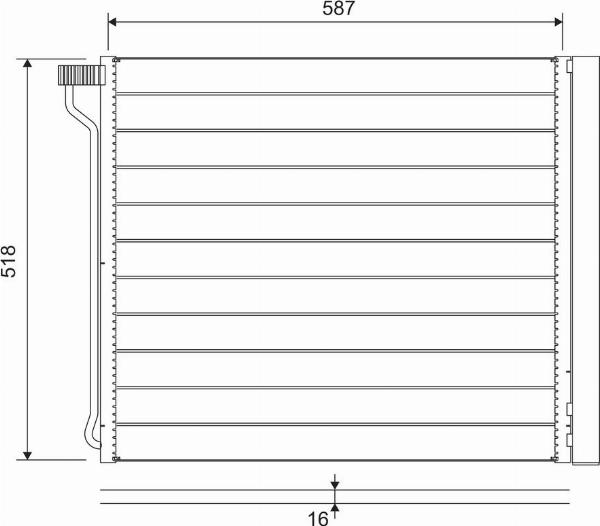 Valeo 822649 - Condensatore, Climatizzatore www.autoricambi360.it