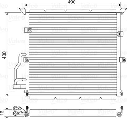 VALEO 822608 - Condensatore, Climatizzatore www.autoricambi360.it