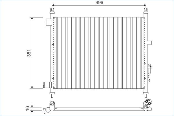 VALEO 822630 - Condensatore, Climatizzatore www.autoricambi360.it