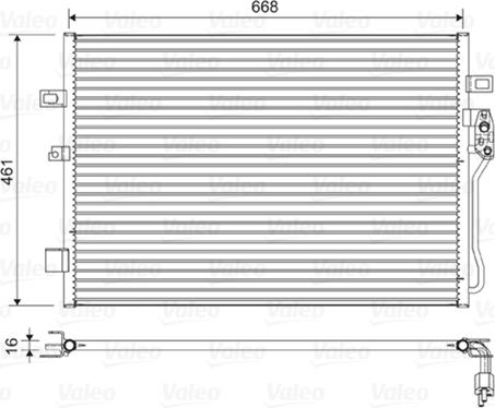 VALEO 822625 - Condensatore, Climatizzatore www.autoricambi360.it