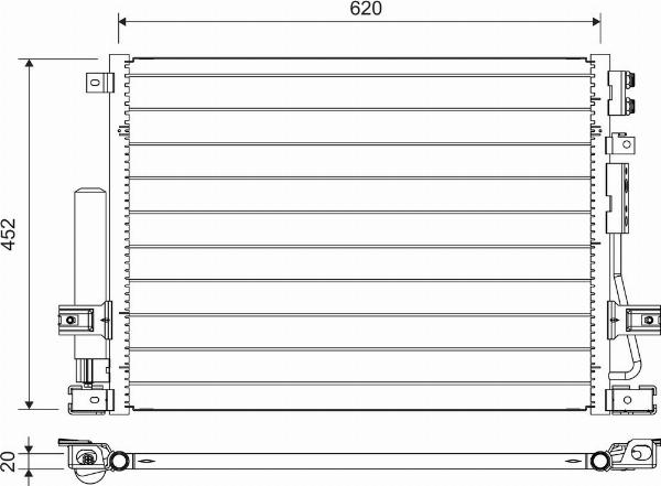 VALEO 822705 - Condensatore, Climatizzatore www.autoricambi360.it
