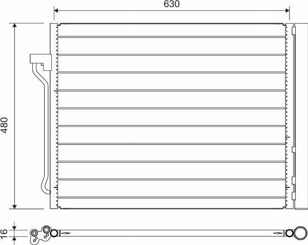 VALEO 822739 - Condensatore, Climatizzatore www.autoricambi360.it