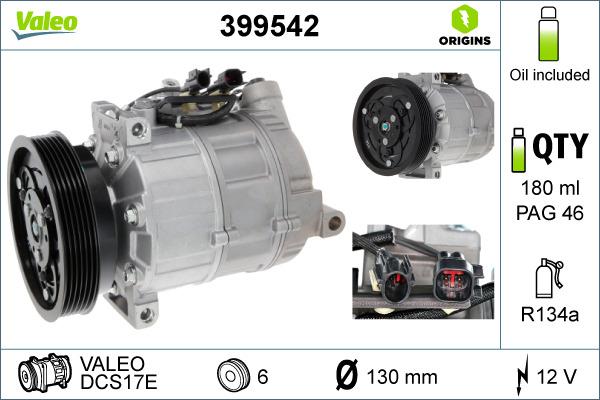 VALEO 399542 - Compressore, Climatizzatore www.autoricambi360.it