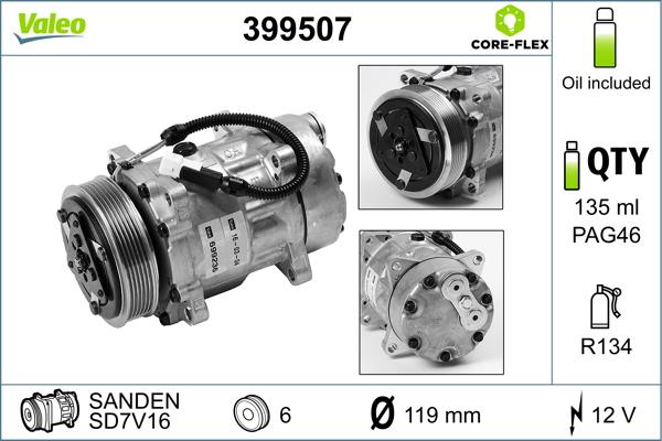 VALEO 399507 - Compressore, Climatizzatore www.autoricambi360.it