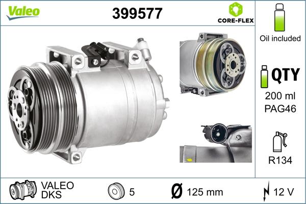VALEO 399577 - Compressore, Climatizzatore www.autoricambi360.it