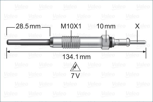 VALEO 345250 - Candeletta www.autoricambi360.it