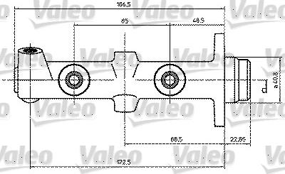 VALEO 350686 - Cilindro maestro del freno www.autoricambi360.it