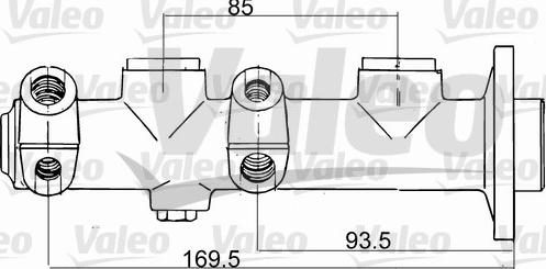 VALEO 350628 - Cilindro maestro del freno www.autoricambi360.it