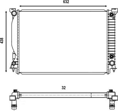 VALEO 376128 - Radiatore, Raffreddamento motore www.autoricambi360.it