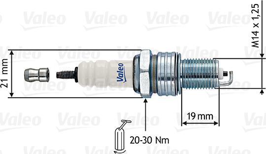 Valeo 246854 - Candela accensione www.autoricambi360.it