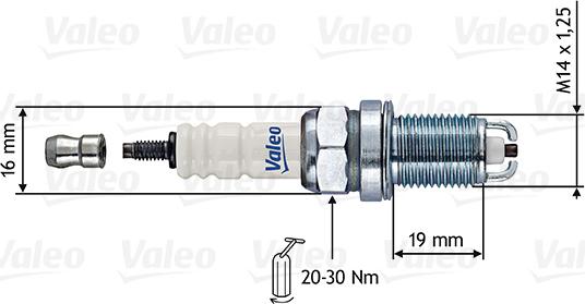 Valeo 246852 - Candela accensione www.autoricambi360.it
