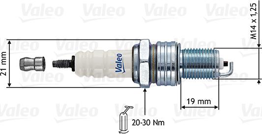 Valeo 246860 - Candela accensione www.autoricambi360.it
