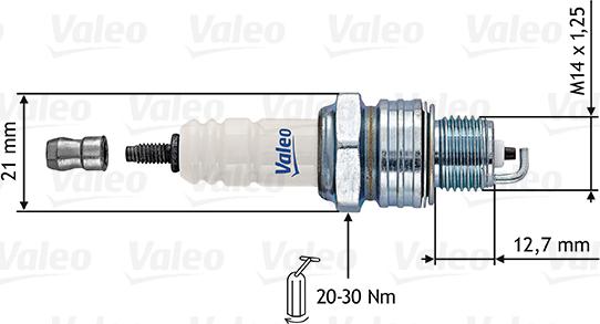 VALEO 246861 - Candela accensione www.autoricambi360.it